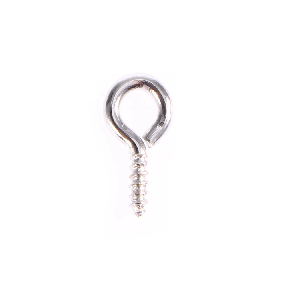 300Pcs Strong Mini Eye Screw Bolts Easy to Use Craft Jewelry Components for DIY Pendant Bracelet Necklace Making Creative Screw