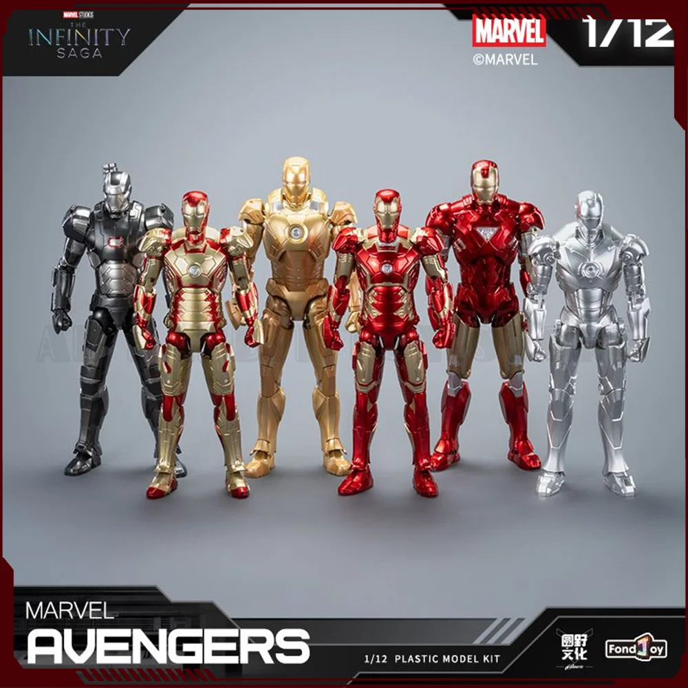 In Stock Fondjoy The Infinity Saga Avengers Iron Man Tony Stark Mk21 Mk42 Mk2 Mk6 Mk43 War Machine‌ Action Figure Model Toy Gift