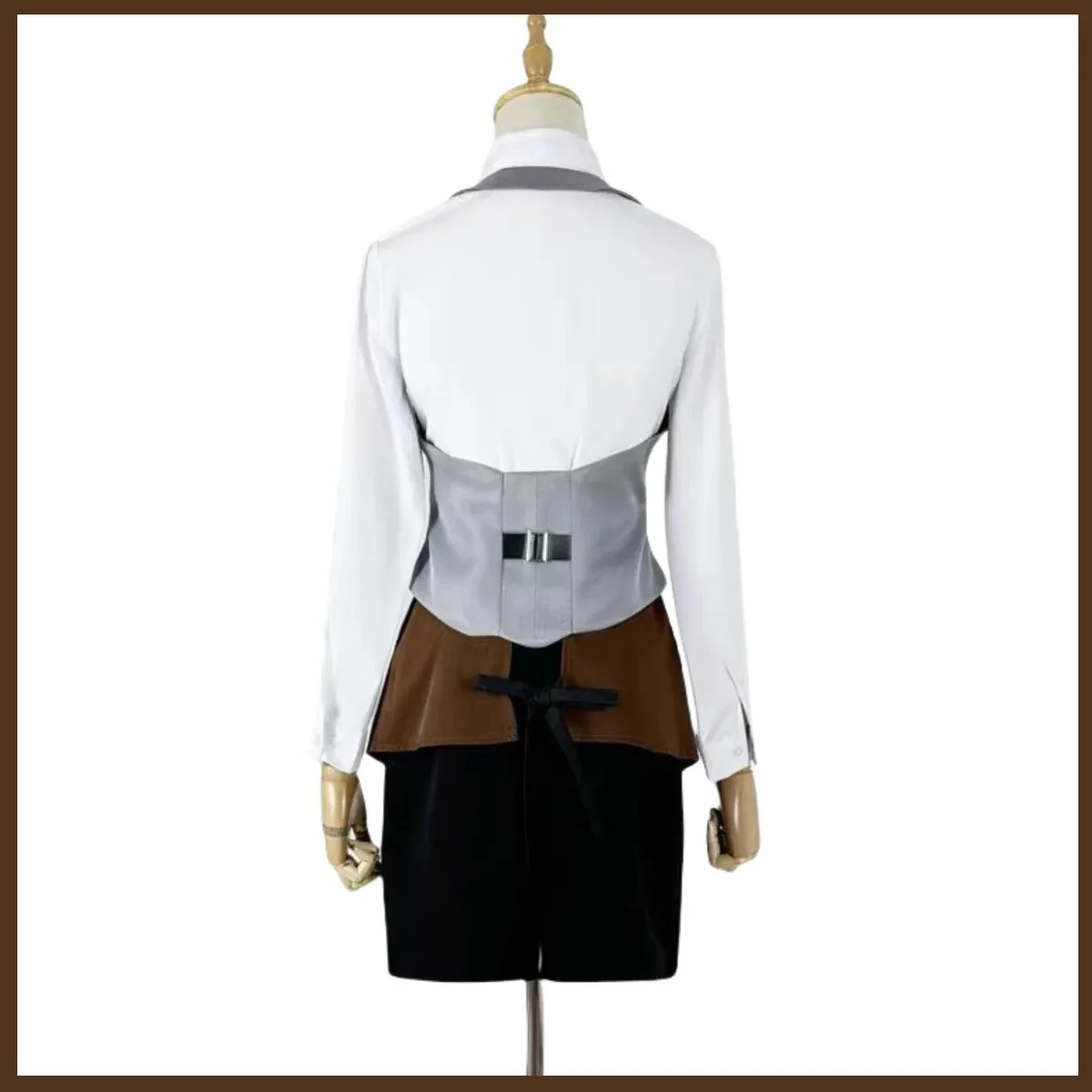 Disfraz de Anime Tokyo Ghoul Touka Kirishima, uniformes de trabajo, camisa, chaleco, falda, peluca, mujer, fiesta de Halloween, conjunto de restaurante de café