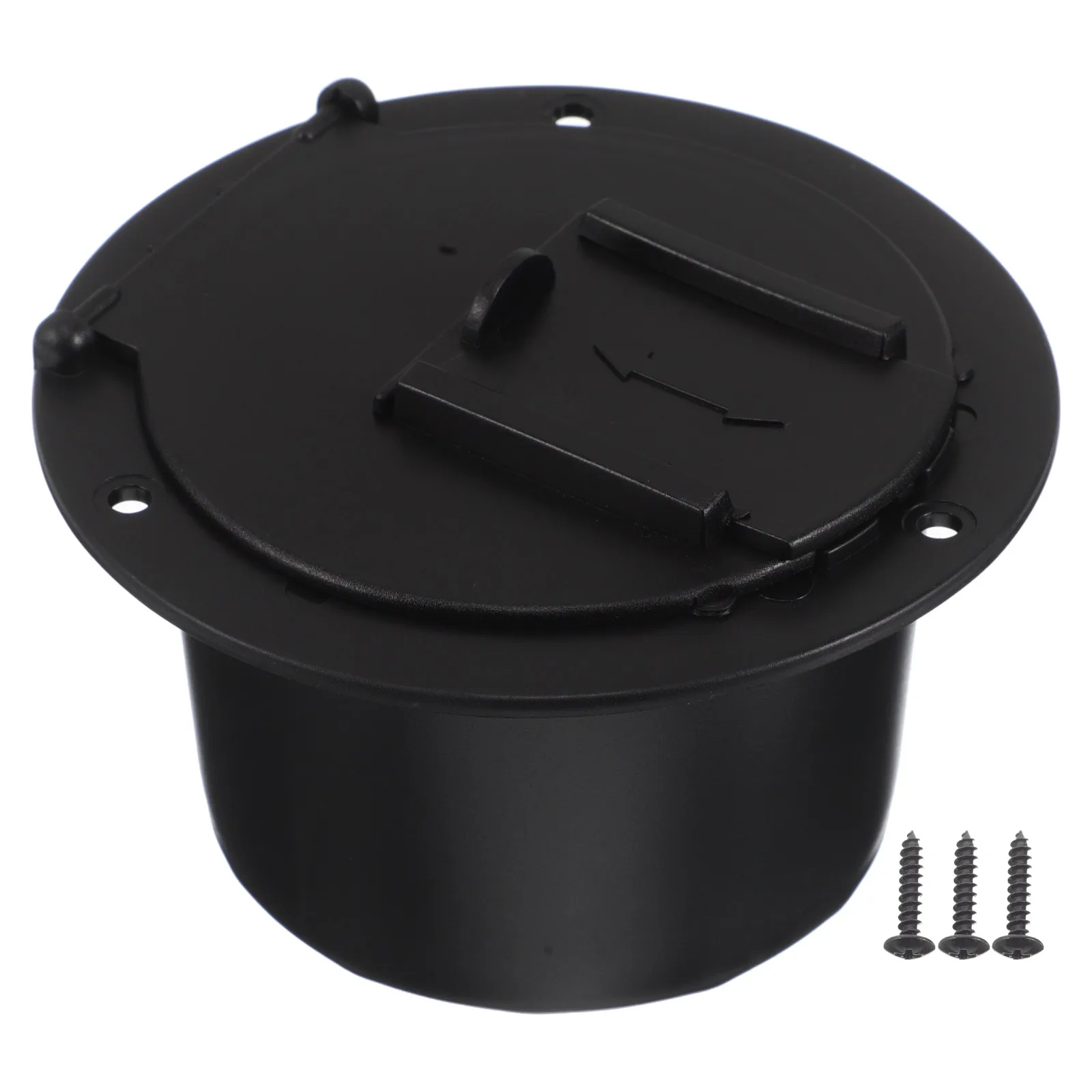 

RV Wire Organizer 3 Screws Multifunctional Cable Hatch Power Cord Holder Waterproof Trailer Fitting RV Accessories Round Hatch
