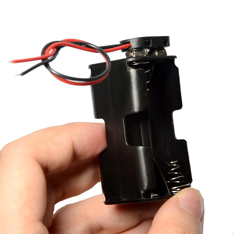 1PCS 3PCS 4-Slot AA Battery DIY Holder with Wire Leads Storage Box Case for RC Servo Tester Flysky Receiver Battery Shell Cover