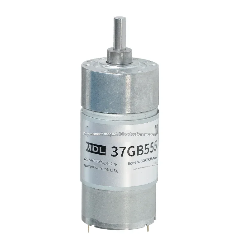 12V24 Volt DC Geared Motor Speed Regulation Low Speed Large Torque 37GB555 Gear Micro Slow Small Motor