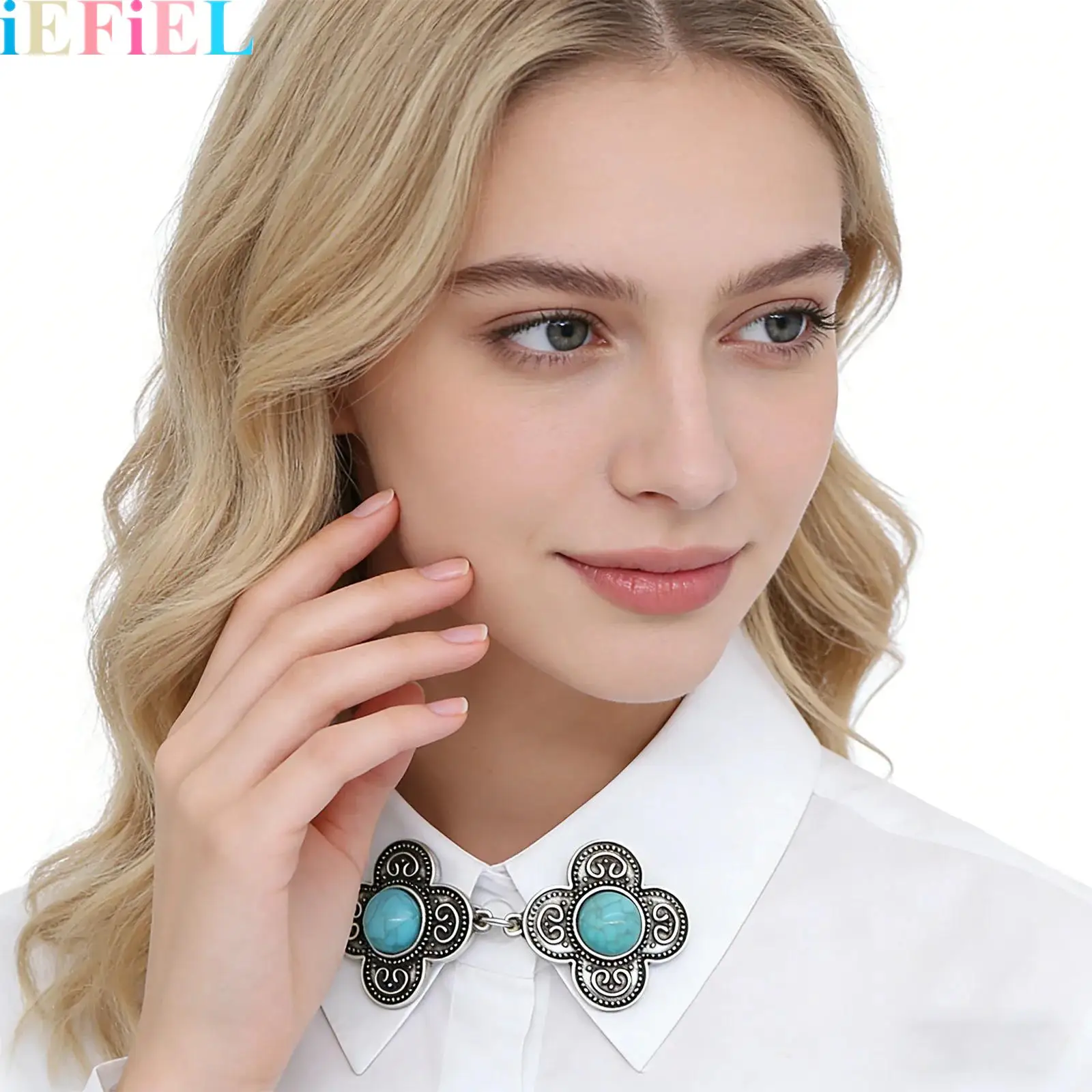 

Vintage Sweater Clips Shirt Dress Cinch Clips Cardigan Shawl Brooches Waist Cincher Decor for Women