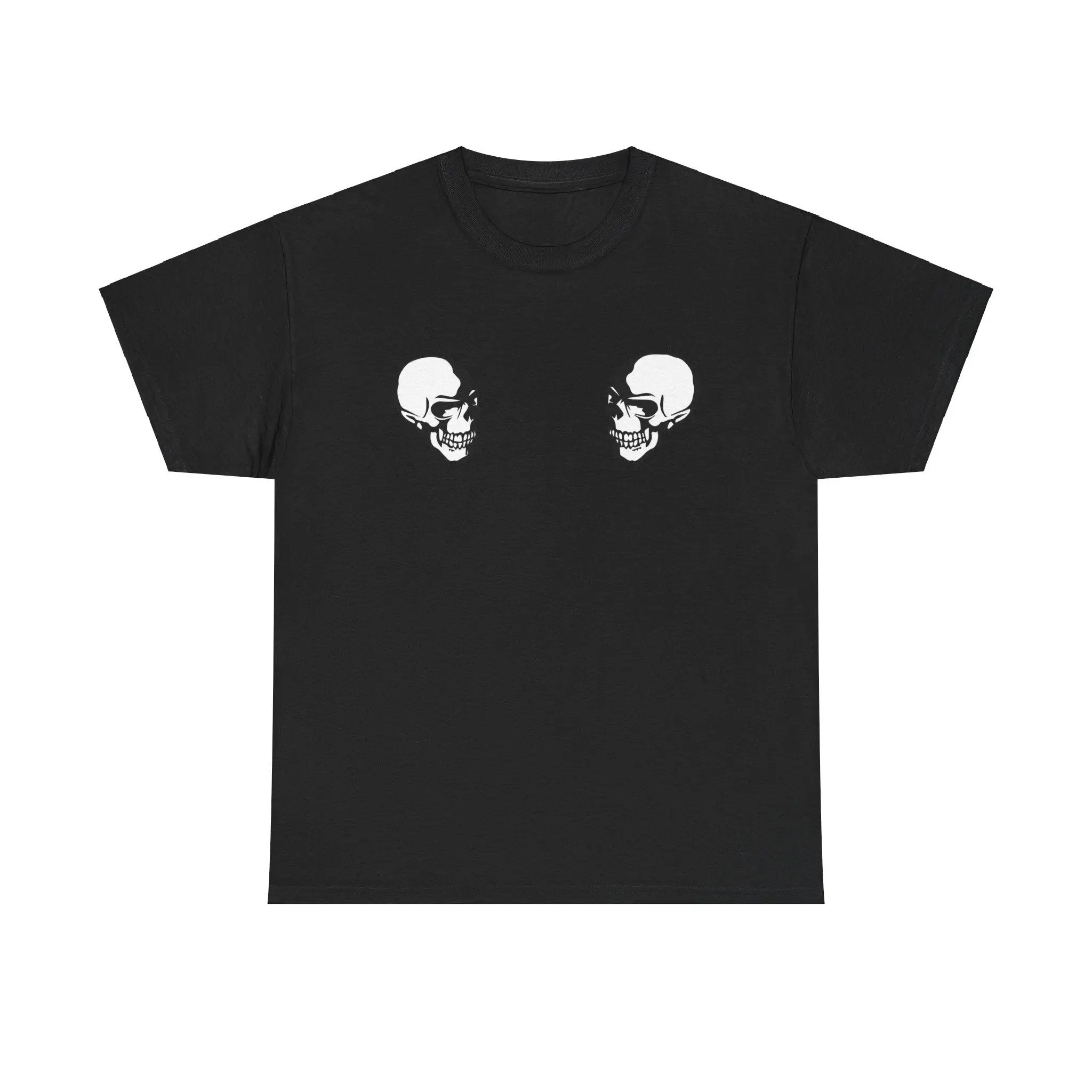 2026 Sommer Bestseller Herren Bedrucktes T-Shirt, The Clash Double Skull T-Shirt von The Ninth Academy of Visual Comedy – Detail 2