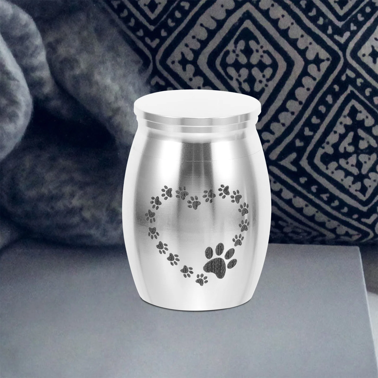 Mini-Urne für Haustiere, kleine Legierung, für Hunde und Katzen, Asche, Vorratsglas, Andenkenurne, Haustier-Urnen für Feuerbestattung, Gedenkurnen für Asche, Urnen für Hunde