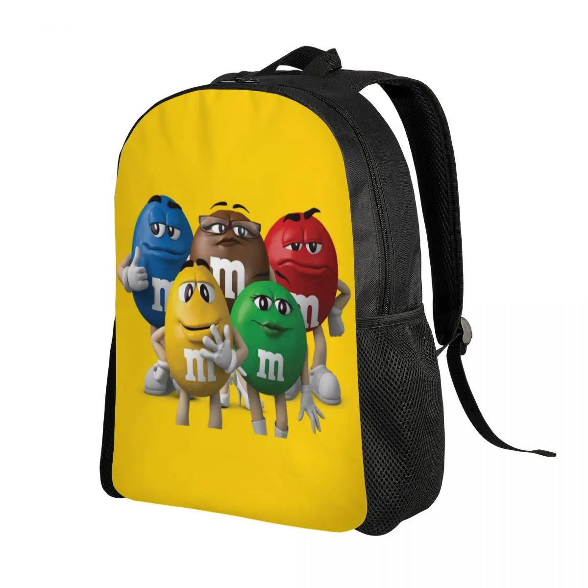 M&M's Chocolate Candy Meme Travel Backpack Men Women School Laptop Bookbag College Student Daypack Bags