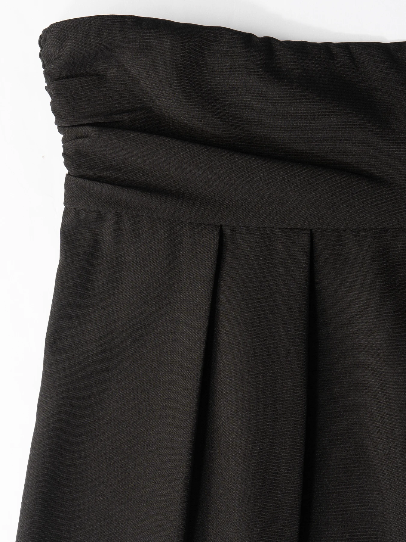 Damenhose mit hoher Taille und weitem Bein, formelle Bürokleidung, Hose in Schwarz/Grau, locker geschnitten, S-XXL, elegant für den Alltag im Frühling und Herbst. – Detail 10