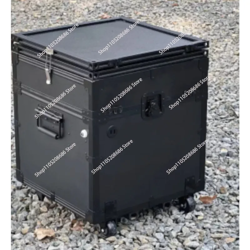 All-in-One Portable Outdoor Kitchen Box Camping Stove Folding Table for Car Travel