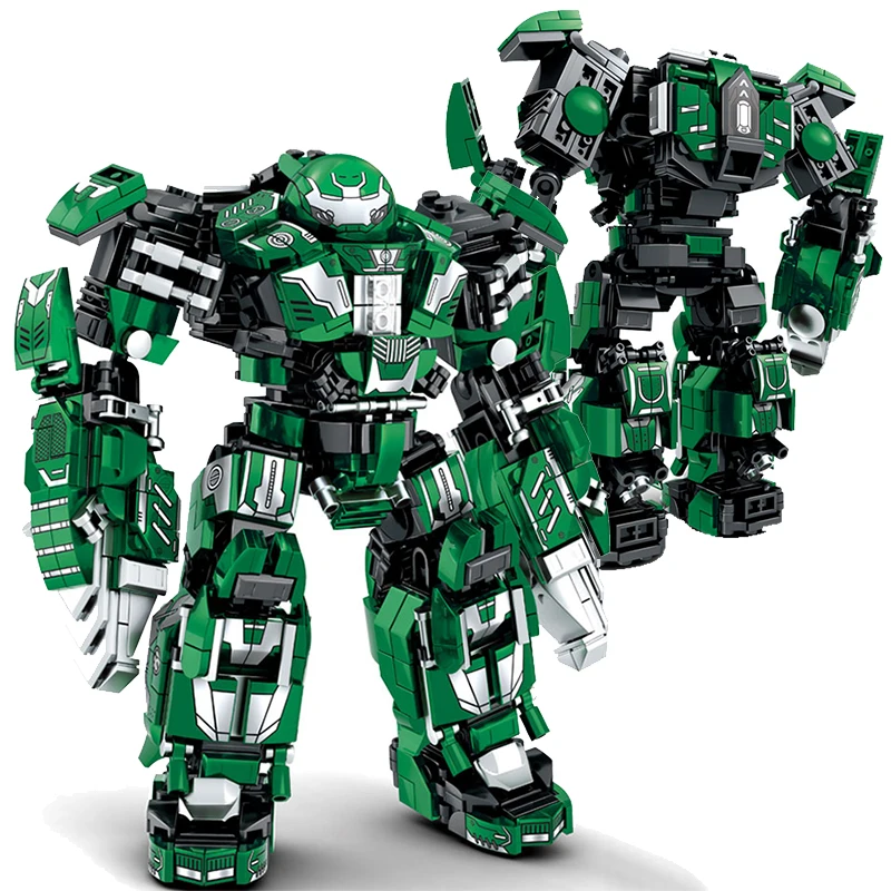 Marvel Avengers Blocks Model Iron Man Mecha Hulkbuster War Machine SuperHeroes DIY Building Bricks Dolls Toys for Boys Kids