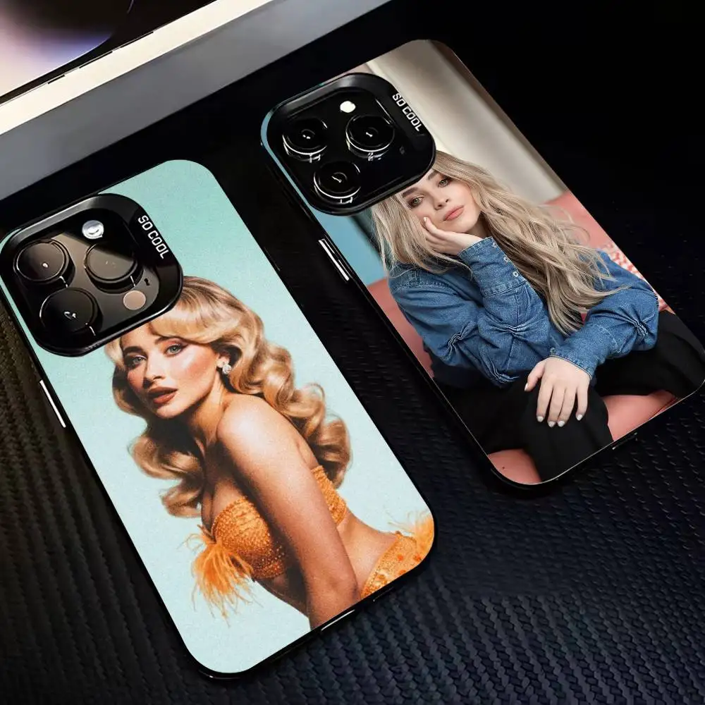 

Singer S-Sabrina Carpenter-S Phone Case For iPhone 17,16,15,14,13,12,11 Plus,Pro Max,XS,Colorful Silver Black Cover