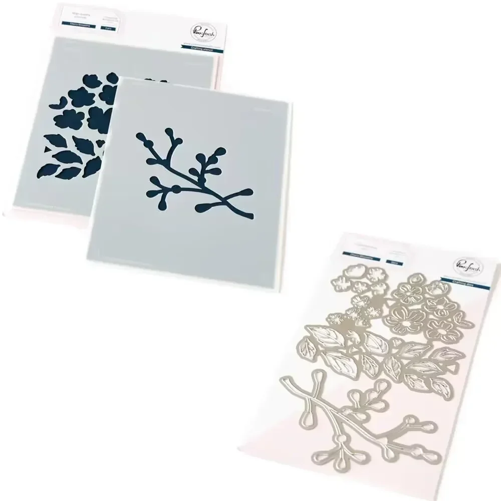 

Cherry Blossoms Metal Cutting Dies Stencil For DIY Scrapbooking Photo Album Stamp Make Paper Card Embossing New Arrival 2024