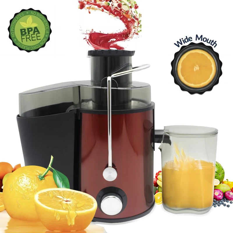 400W Household Blender Food Processor Kitchen 3-speed Adjustable Electric Fruit Juicer Blender Stainless Steel Orange Juicer