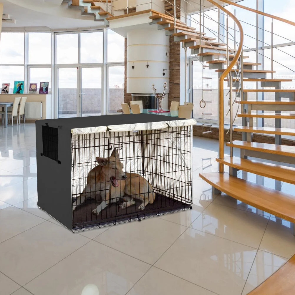 

Pet Crate Cover Dog Kennel Privacy Protector Oxford Cloth Waterproof Durable Lightweight Easy Use Long Life Safe Comfortable