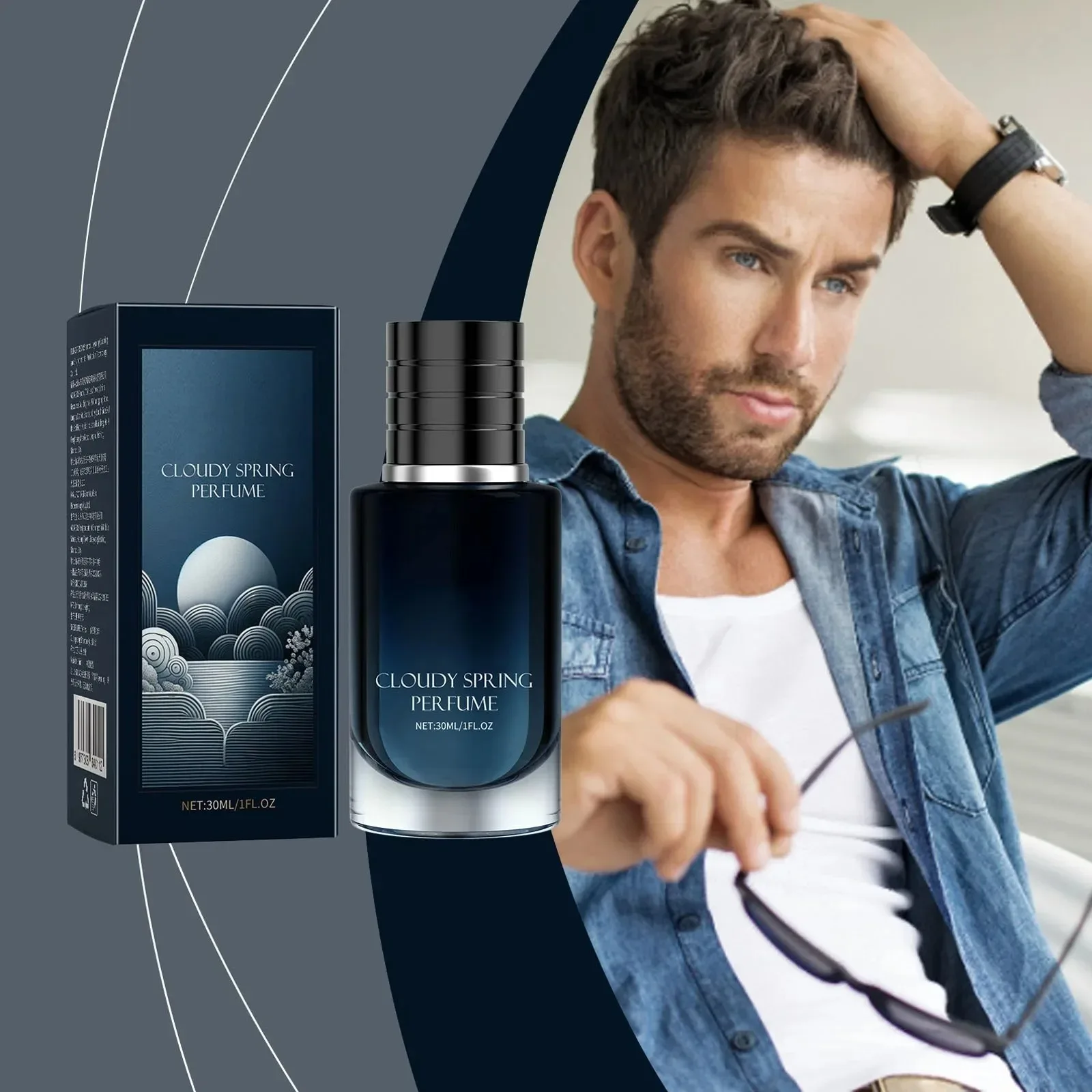 Men'S 30ml Dating Business Perfume Natural And Fresh, Low-Key And Light Fr-Agrance, Long-Lasting Fra-Grance For Men