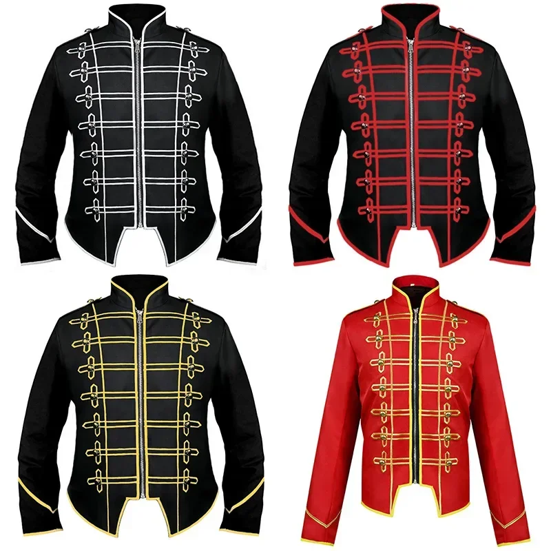 

Mid-century Vintage Menswear Steampunk Military Drummer Punk Gothic Jacket