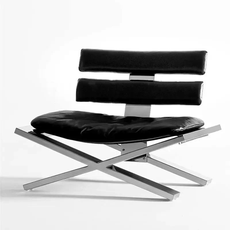 

Designer medieval recliner living room creative stainless steel single hotel homestay