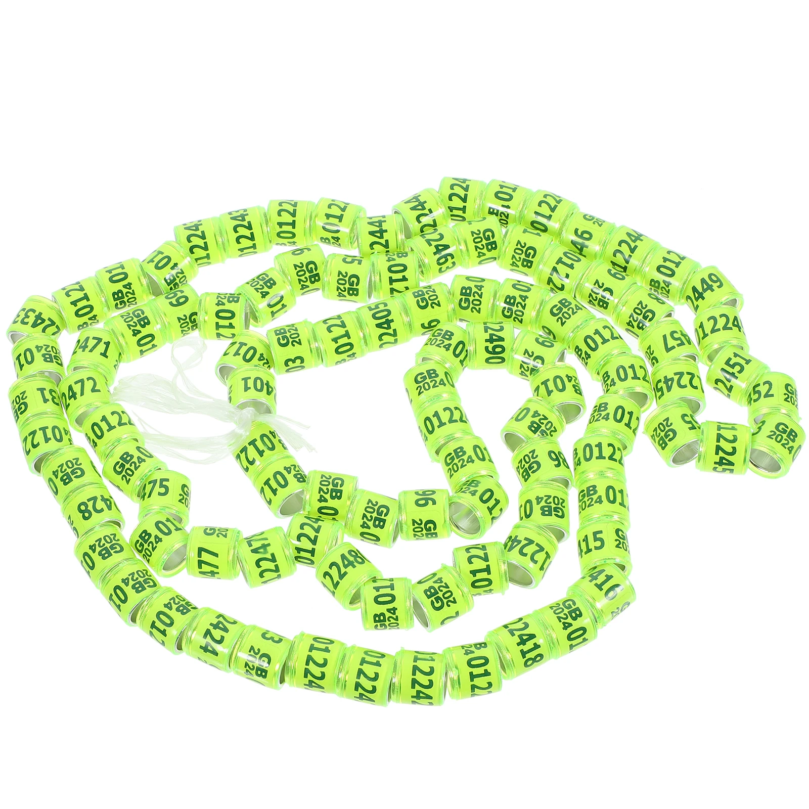

100pcs Racing Pigeon Foot Rings Numbered Bands Yellow UK Easy Identification Safe Material Long Use pigeon foot rings