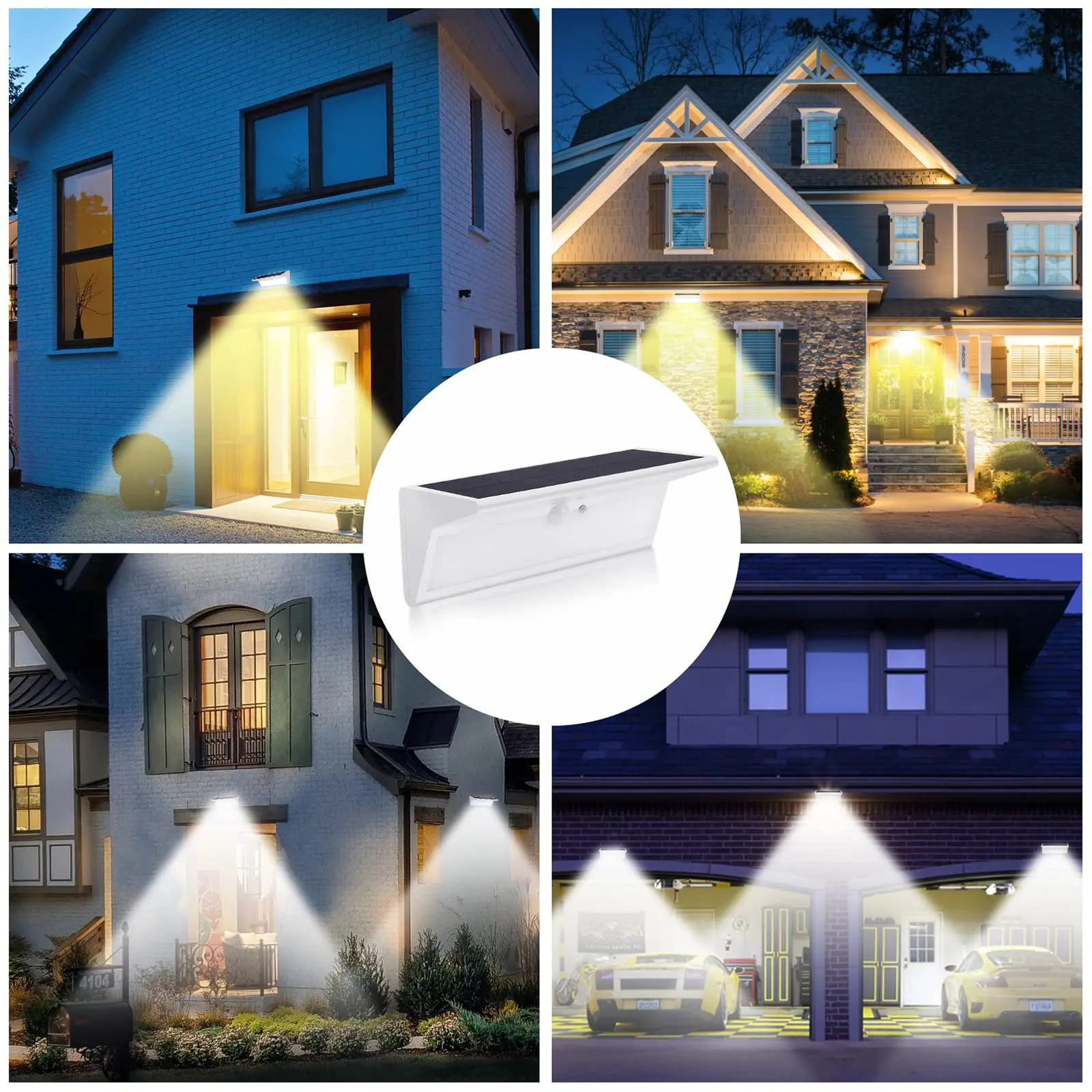 Outdoor Solar Light Waterproof Motion LED Solar Sensor 4 Mode  Garden Light Lighting for Wall Security Yard Patio Fence Street