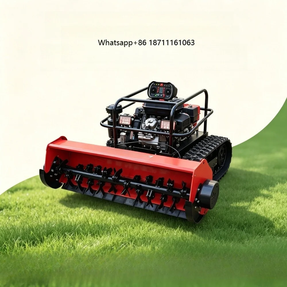 Robotic Intelligent Lawn Mower - Wheeled Cordless Automatic Lawn Mower with 997cc Engine - Track-type