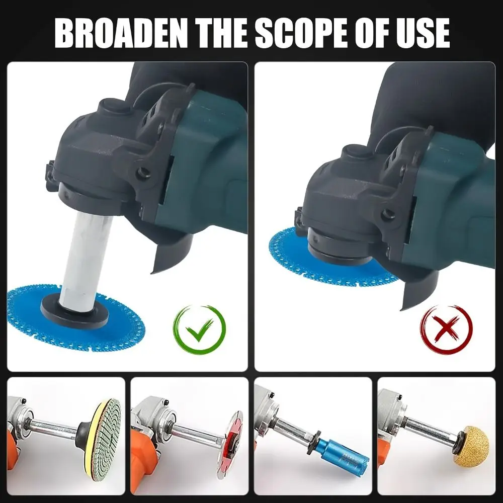 

Набор удлинителей для угловой шлифмашины M14, 75 мм/100 мм/140 мм, алюминиевые, серебристые, 3 штуки, с резьбовым соединением