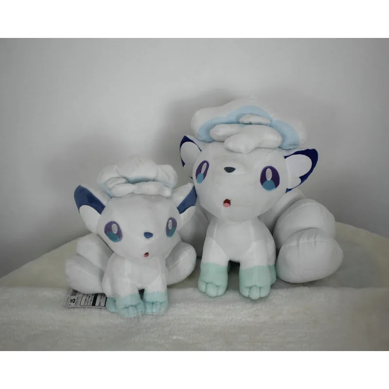 Anime Alola Ice Vulpix Plush Doll Pokemon Stuffed Toy Kawaii White Fox Ragdoll Christmas Gift