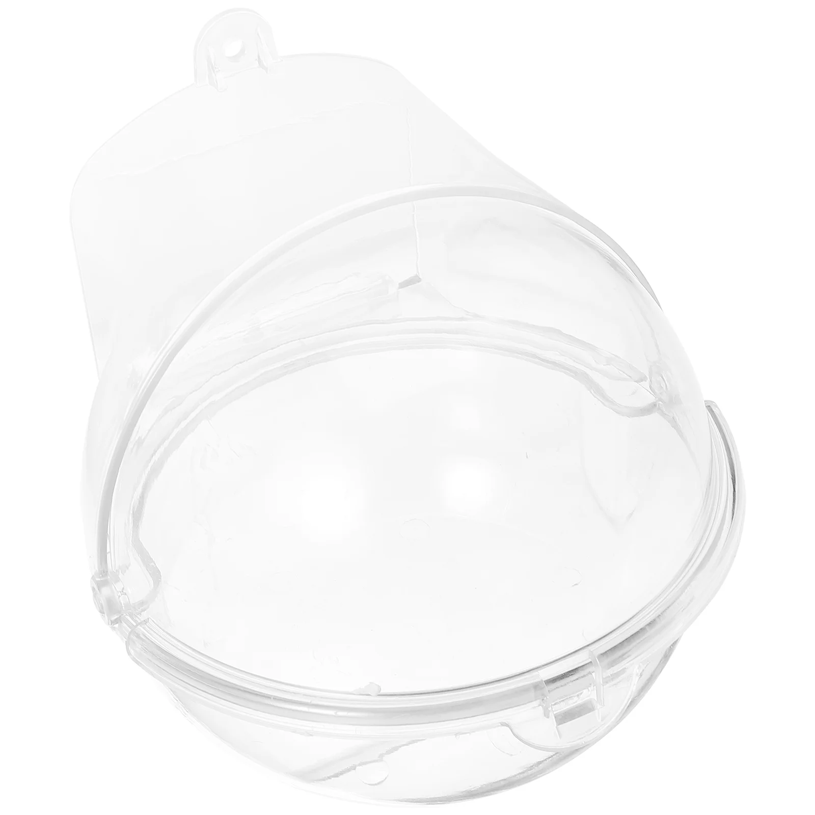 

Transparent Parrot Bath Box Plastic Shower Container for Small Birds Bird Cage Accessory Lightweight