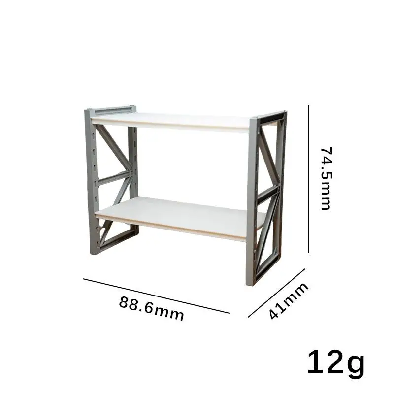 1Pcs 1 12 Adjustable Mini Storage Shelf Dollhouse Furniture Simulation Life Custom Home Decoration Accessory