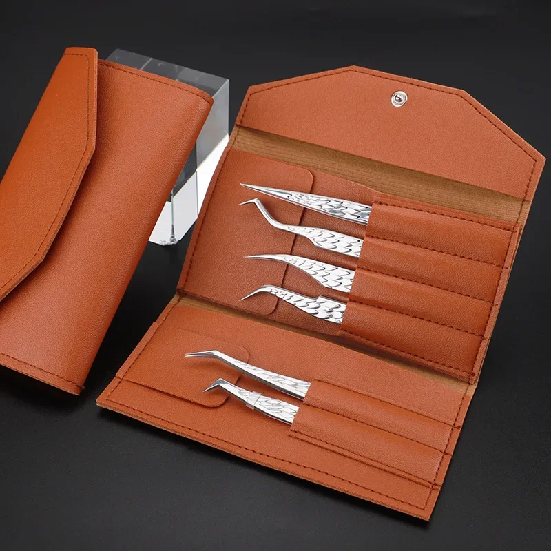 Conjunto de pinças para cílios postiços, 6 peças, para extensões de cílios falsos, clipe de sobrancelha, pinças, maquiagem, kit de ferramentas para unhas