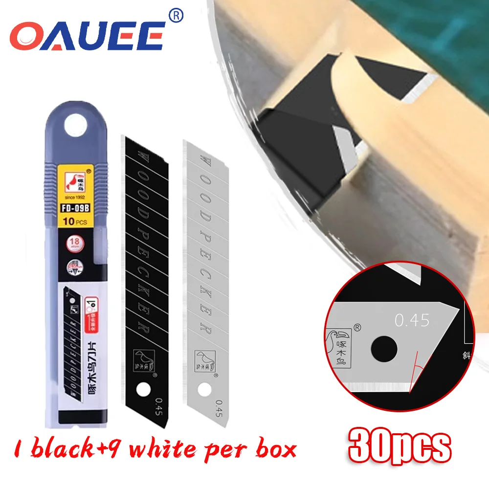 

30pcs Replacement Knife Blade FD-09B Wallpaper Artist Blade 18mm Large Size Newly Upgraded and Durable Utility Blade Accessories