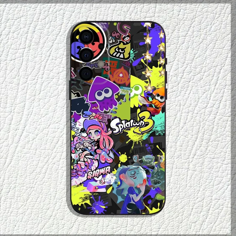 Game S-Splatoon 3 Phone Case For Samsung Galaxy A13,A21s,A22,A31,A32,A52,A53,A71,A80,A91 Soft Black Shell