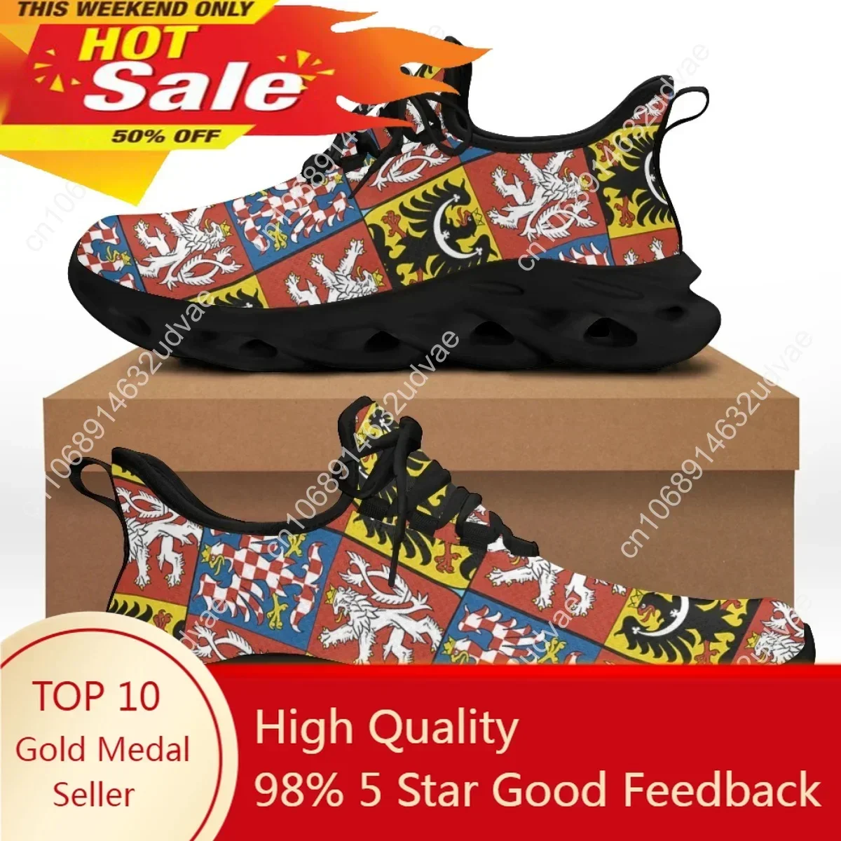 Фотошторы Герб Чехии Sneakers Lace Up Casual Sneaker For Women Fashion Light Walk Flat Shoe Breathable Mesh Footwear