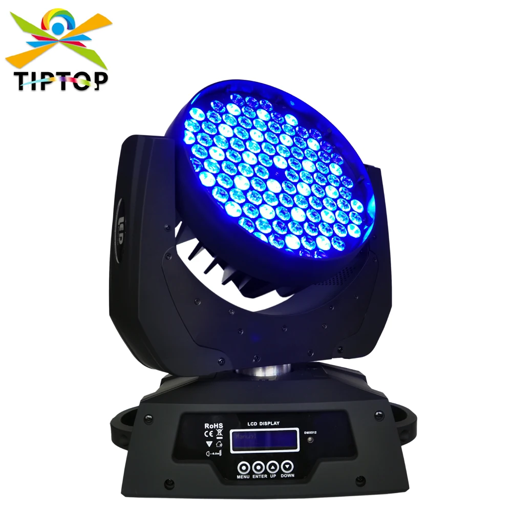 

Professional Stage Led Moving Head 108 x 3W RGBW DJ Led Wash moving head Light Fast Delivery DMX Console Silence Low Noise