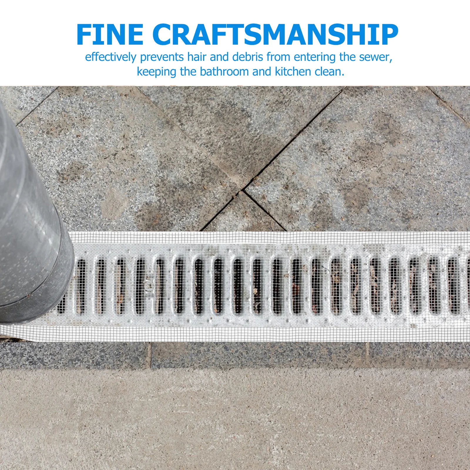 

One-Time Filtering Sticker for Floor Drain Anti-Blocking Hair Filter Practical for Bathroom Kitchen Laundry Floor Drain Sticker