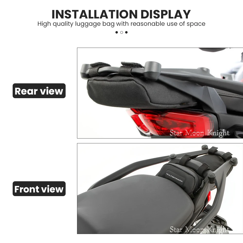 For Ducati Multistrada V4 S Rally Pikes Peak 2021- Luggage Rack Bags Storage Gap Bag Repair Tool Bag Waterproof Bag Tail Bag