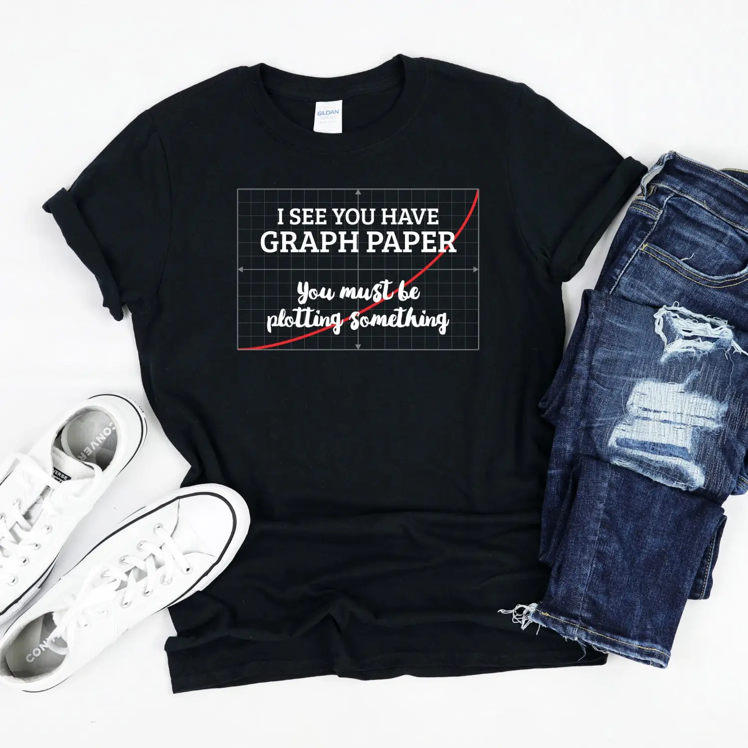 I See You Have Graph Paper You Must Be Plotting Shirt, Math Shirt