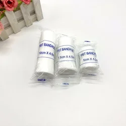 1pc 5/7.5/10cmx4.5m PBT Elastic Bandage First Aid Kit Gauze roll Wound Dressing Medical Nursing Emergency Care Bandage