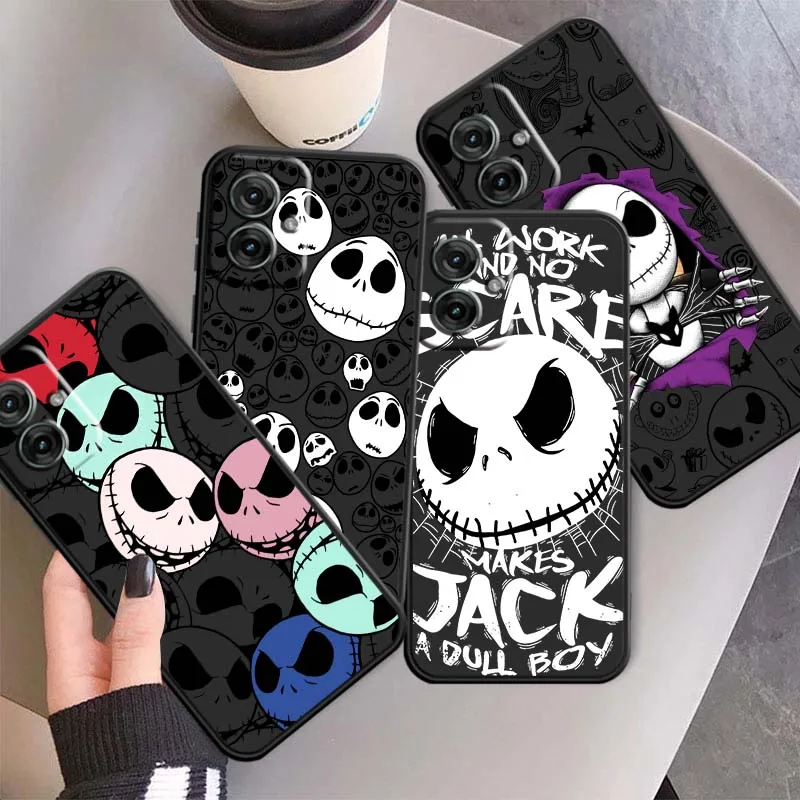

Jack The Nightmare Christmas For Motorola G85 Edge 50 G24 G35 G14 G04 40 G72 G34 G31 G Stylus G54 G13 G32 5G Black Phone Case