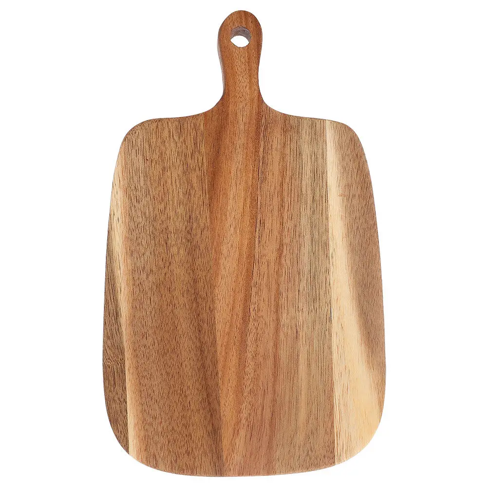 Solid Acacia Wood Cutting Board for Kitchen Slicing Dicing Chopping Non-Dull Knife Surface Stable Heavy Duty Home Cooking