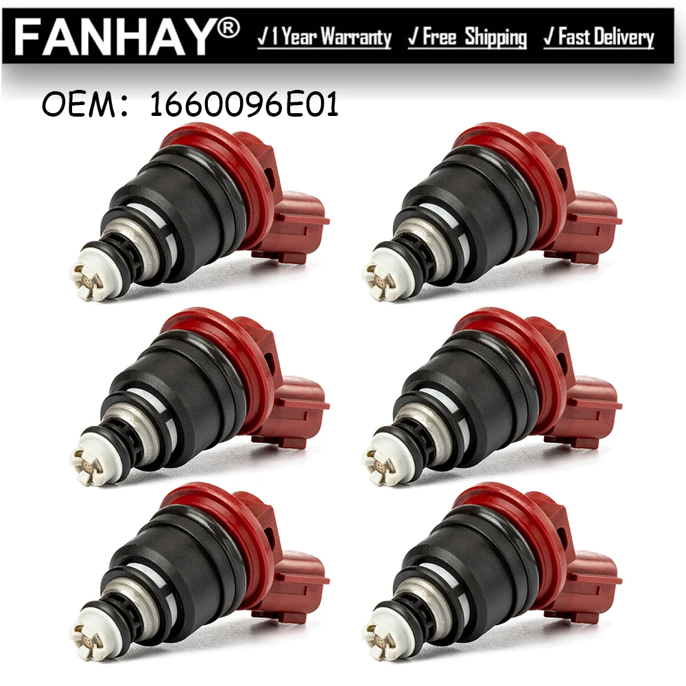 

NEW Other Set of 6 Fuel Injectors For Nissan Sentra Altima Maxima 200SX For Infiniti Q45 J30 Car Nozzles 1660096E01 16600-96E01