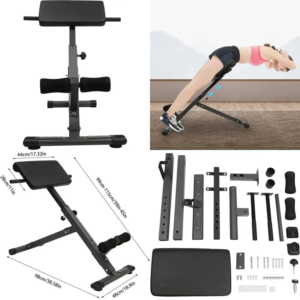 

Регулируемая многофункциональная скамья для римских упражнений, тренажер для гиперэкстензии, оборудование для домашних тренировок