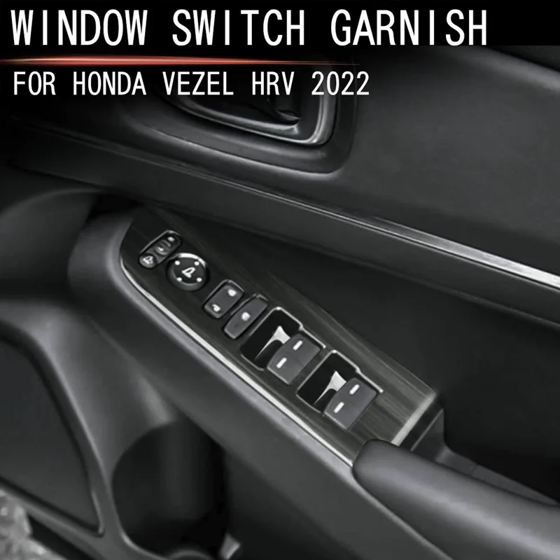 

FOR 2022 Toyota HRV 2021 VEZEL Glass modification lifting panel Decorative sticker interior armrest frame
