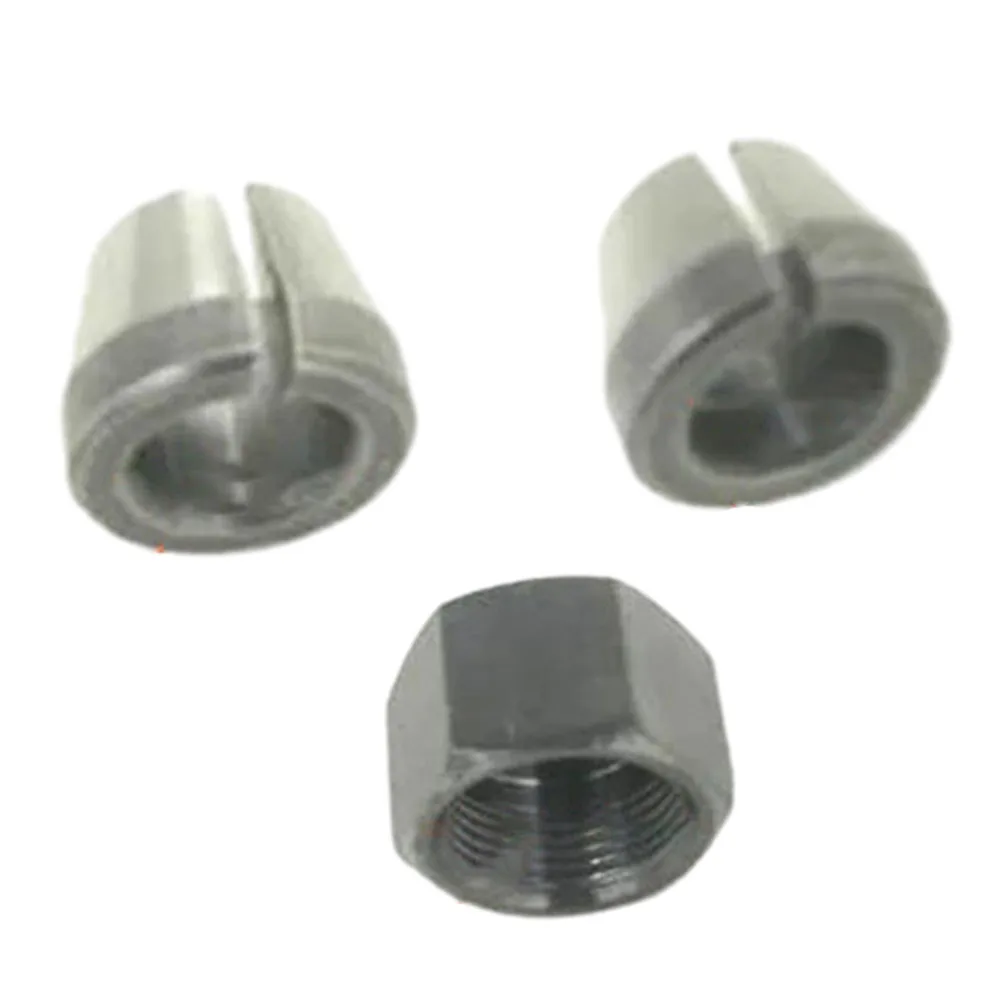 

3 шт./компл. 6 мм/6,35 мм цанговый патрон с гайкой, гравировально-обрезной станок, аксессуары для электроинструментов для 76366-2 3620 3709 3710 MTR050