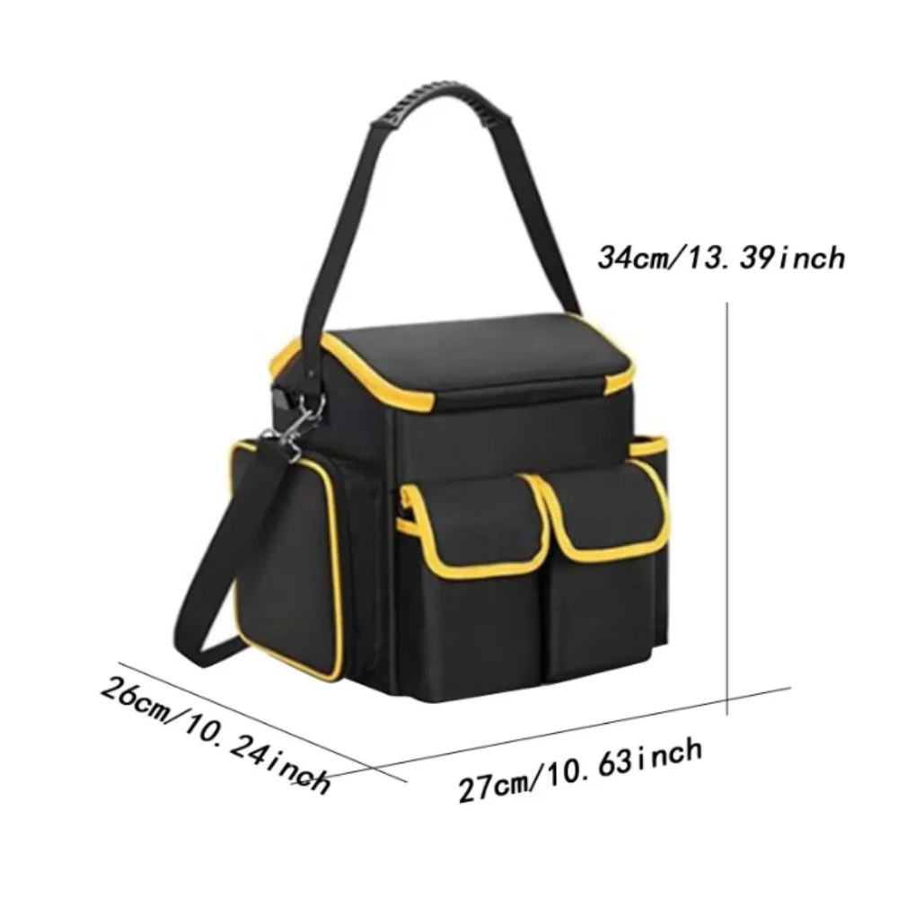 black-color-large-capacity-tool-kit-portable-wear-resistant-tool-organizer-thickened-waterproof-tool-bag-electrician-use