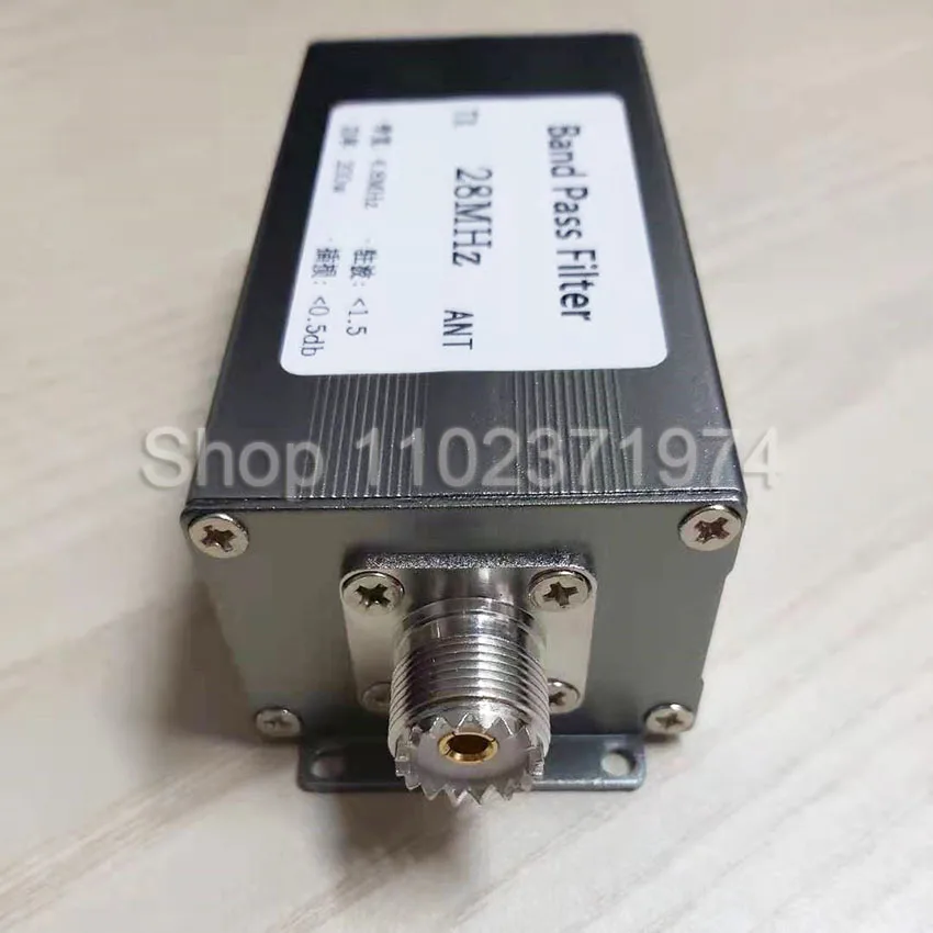 BPF-28-200w short wave 28MHz high isolation bandpass filter M female seat narrowband BPF 10m band