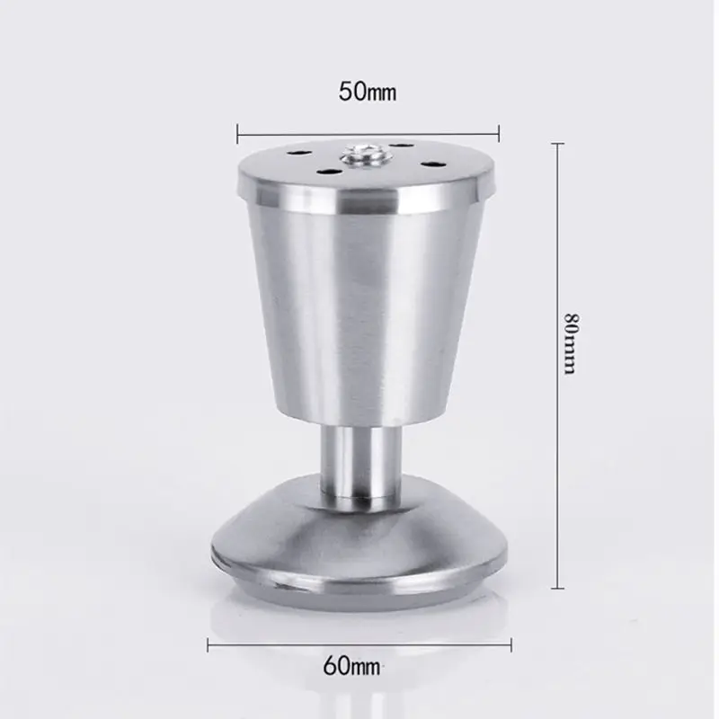 1Pcs Adjustable Stainless Steel Sofa Legs Replacement Furniture Feets Replacace Chair Table Desk Cabinet Leg 8/10/12/15cm Height