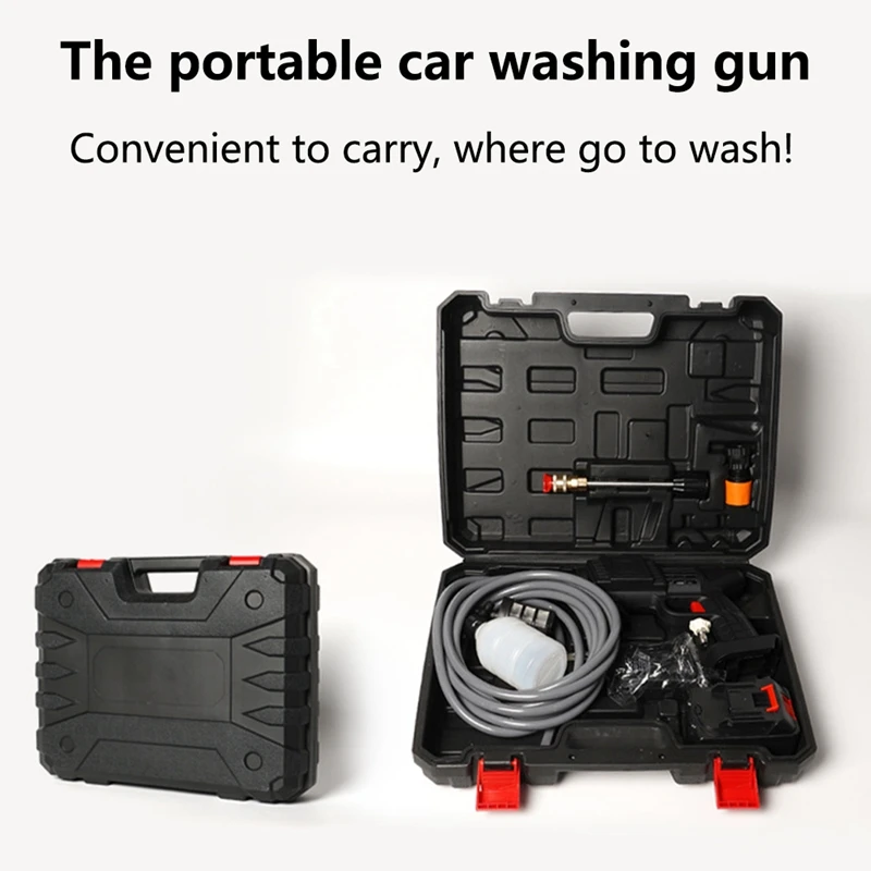 High Pressure Car Washer Filter Foam Machine 24V Battery High Pressure Car Wash EU Plug