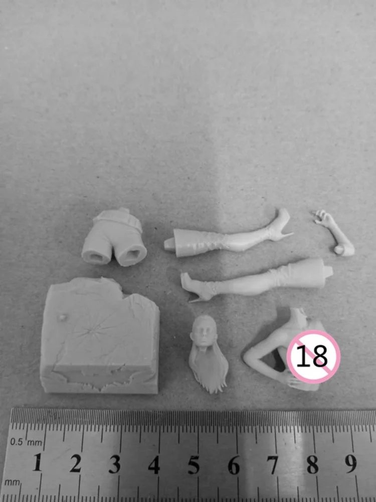 Figura de resina a escala 1/24 Anne Hathaway Nsfw, Kit de modelo de ensamblaje DIY, juguete de escultura sin montar y sin pintar