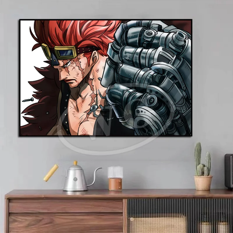 Poster One Piece Classic Japanese Anime Characters Eustass Kid HD Canvas Painting Room Decoration Aesthetic Art Wall Paintings