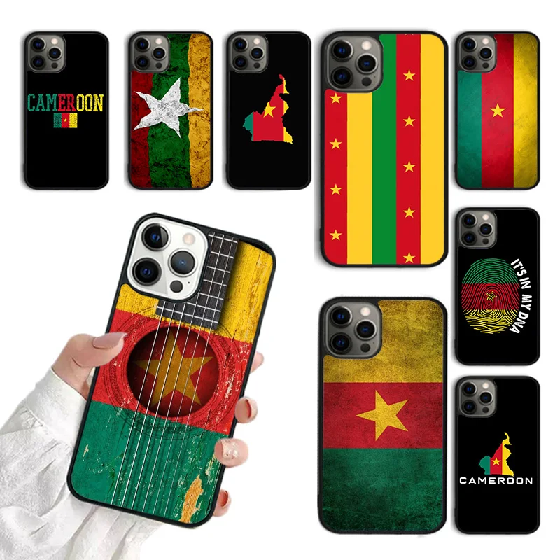 Republic of Cameroon Flag Phone Case For iPhone 16 15 SE2020 6 7 8 plus 11 12 mini 13 14 pro max cover  coque