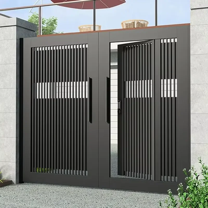 Competitive Price Electric Automatic Swing Front Garden Aluminium Driveway Gates for Houses